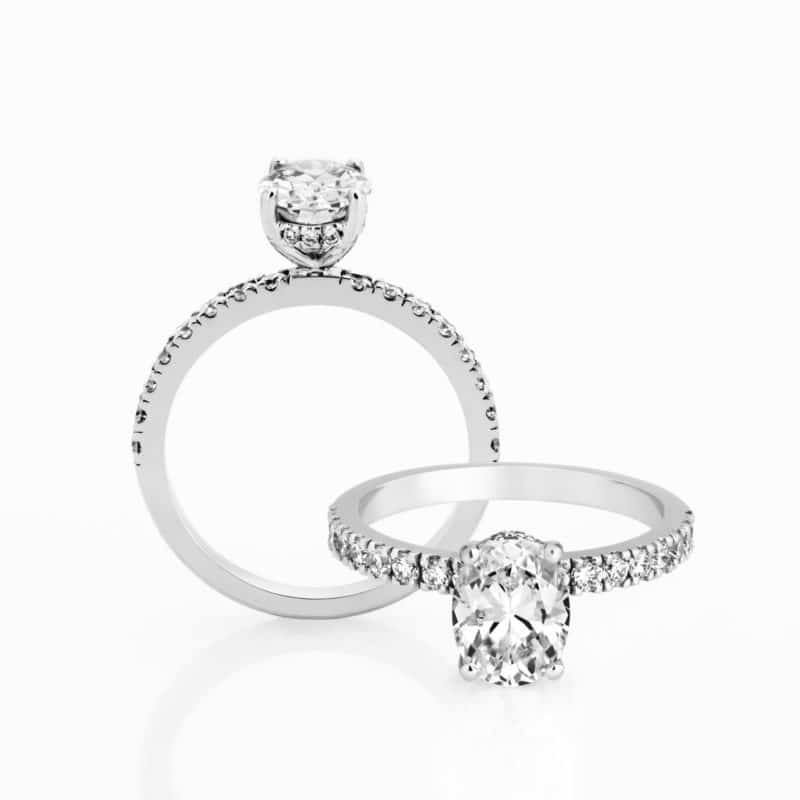 Ara diamond shoulder ring