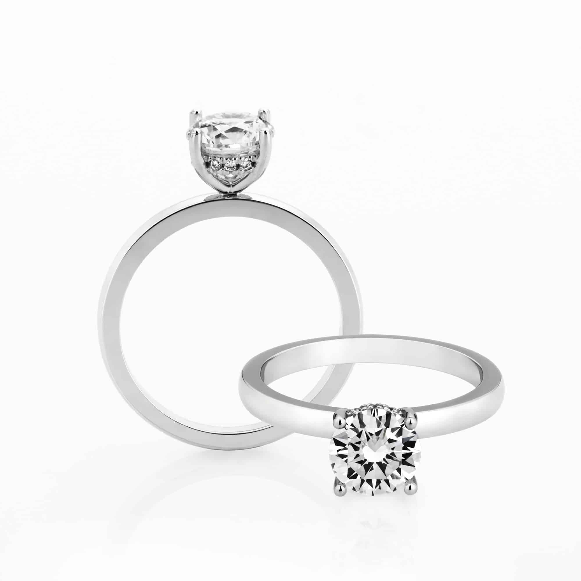 Ara diamond solitaire ring