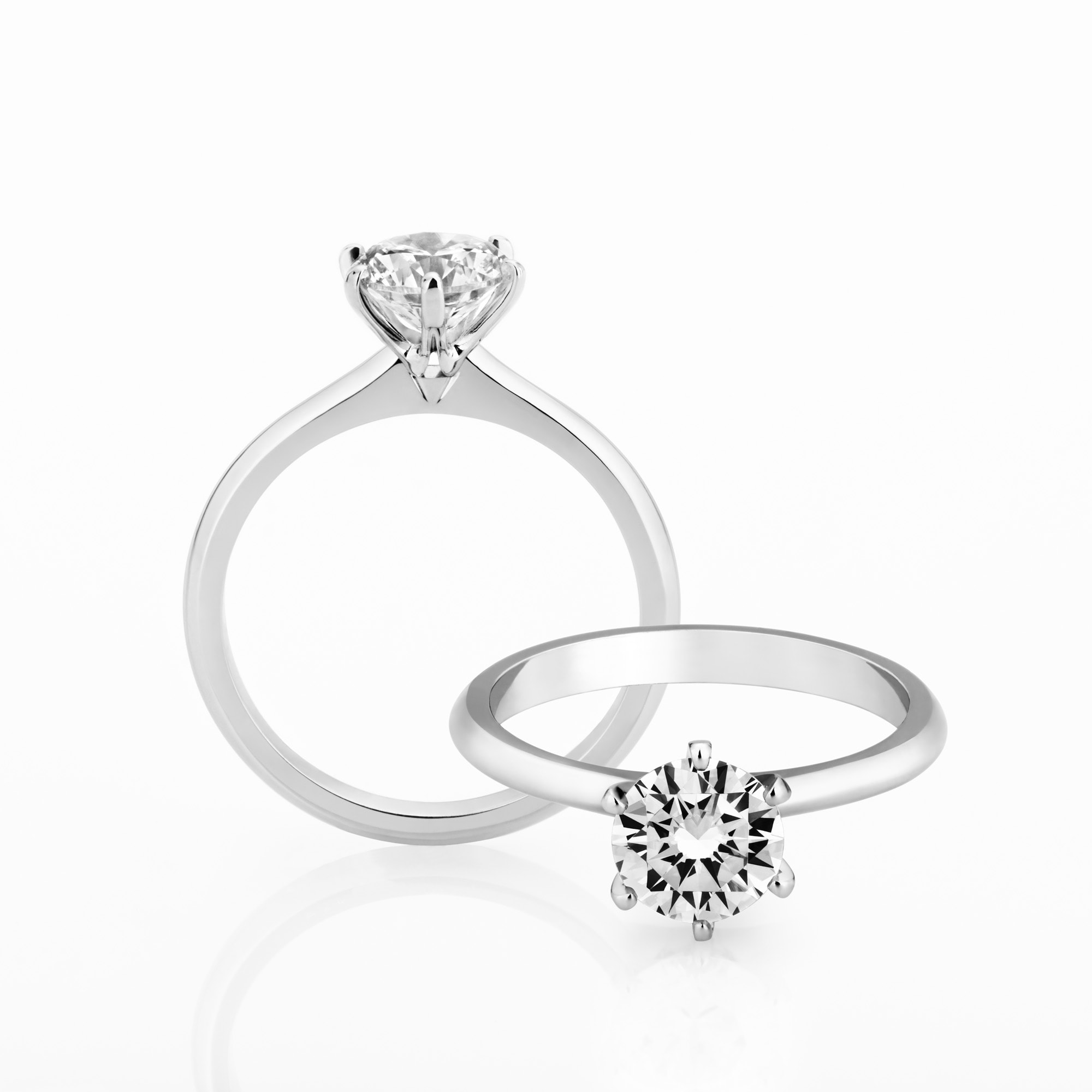 Vela diamond solitaire ring