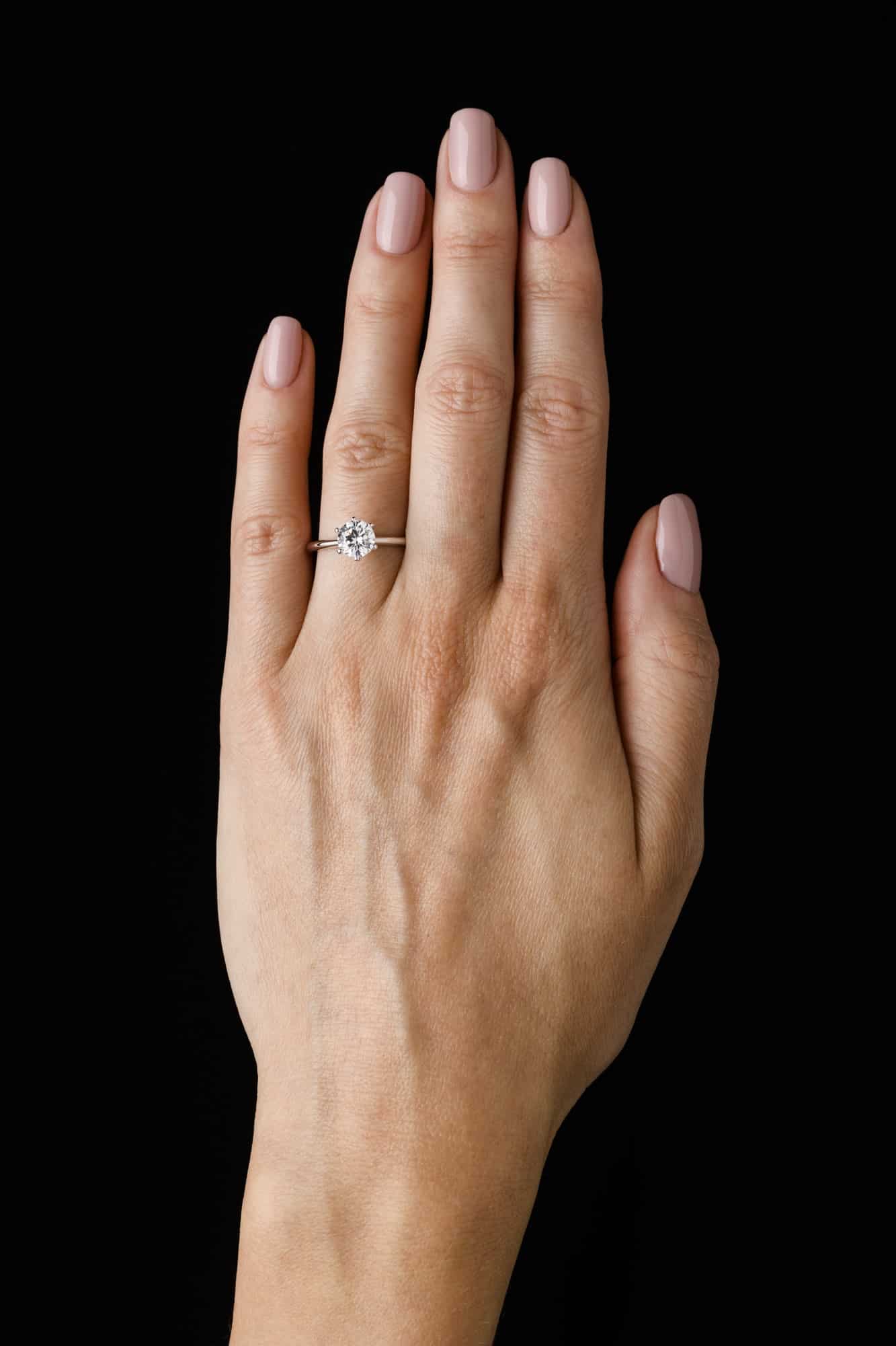Vela 4 Claw Round Solitaire