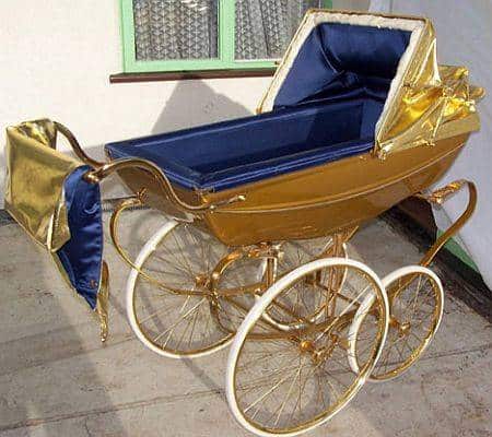 solid gold pram fit for a king