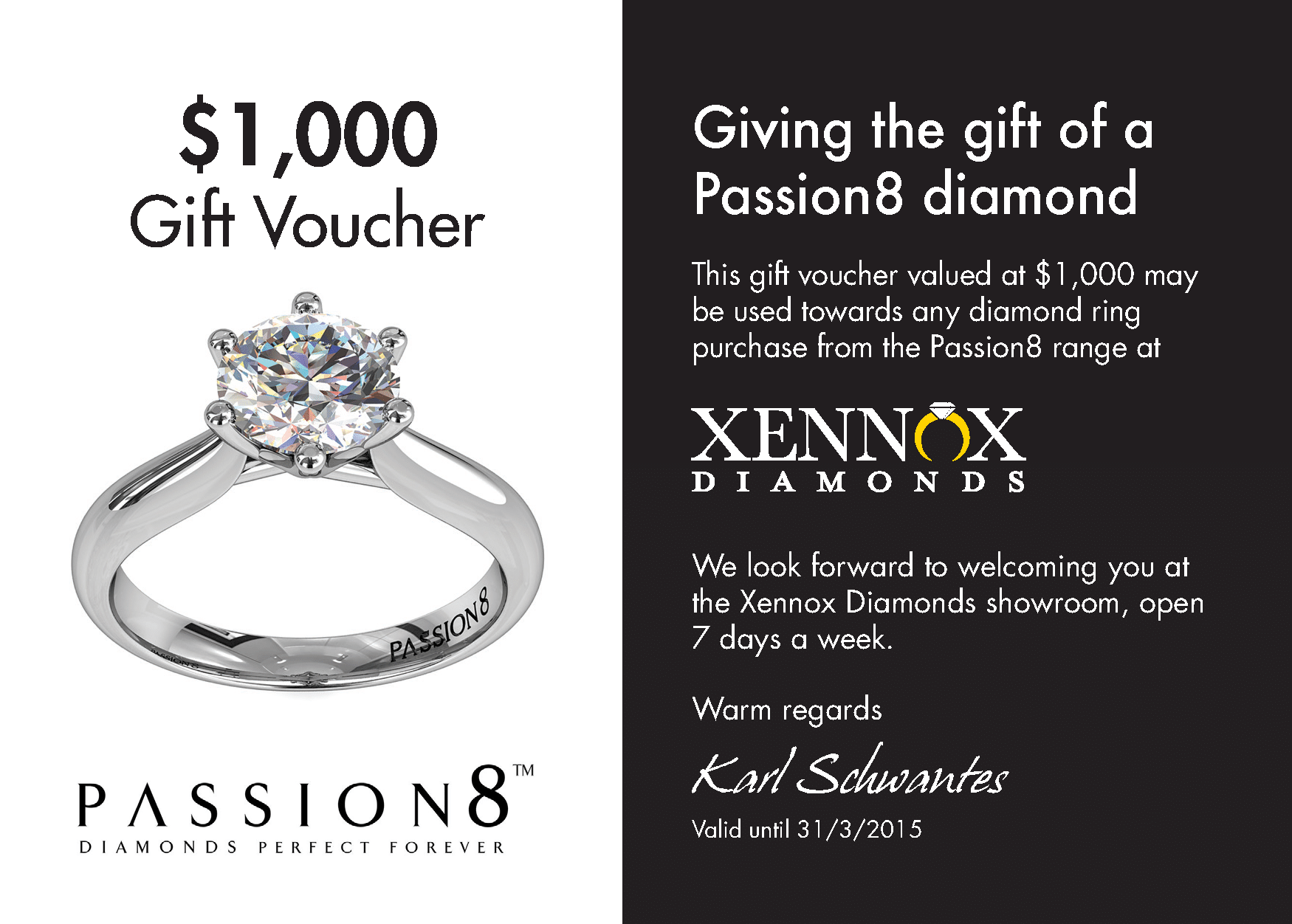 $1000 Passion8 Gift Card