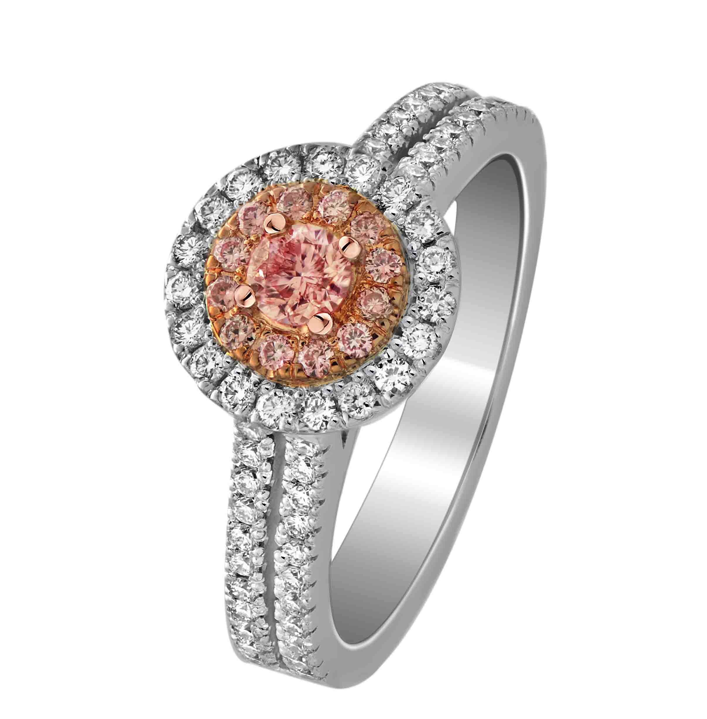 Pink Rose Engagement Ring