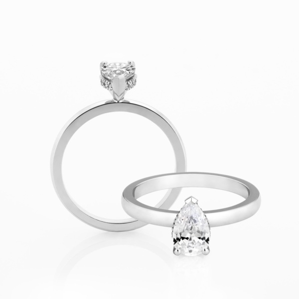 Ara Pear Solitaire Engagement Ring