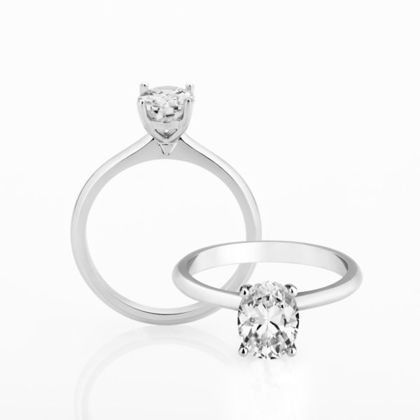 Vela Oval Solitaire Engagement Ring